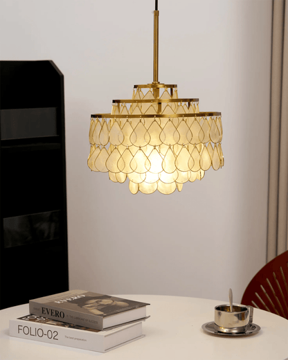 Teardrops Shell Chandelier