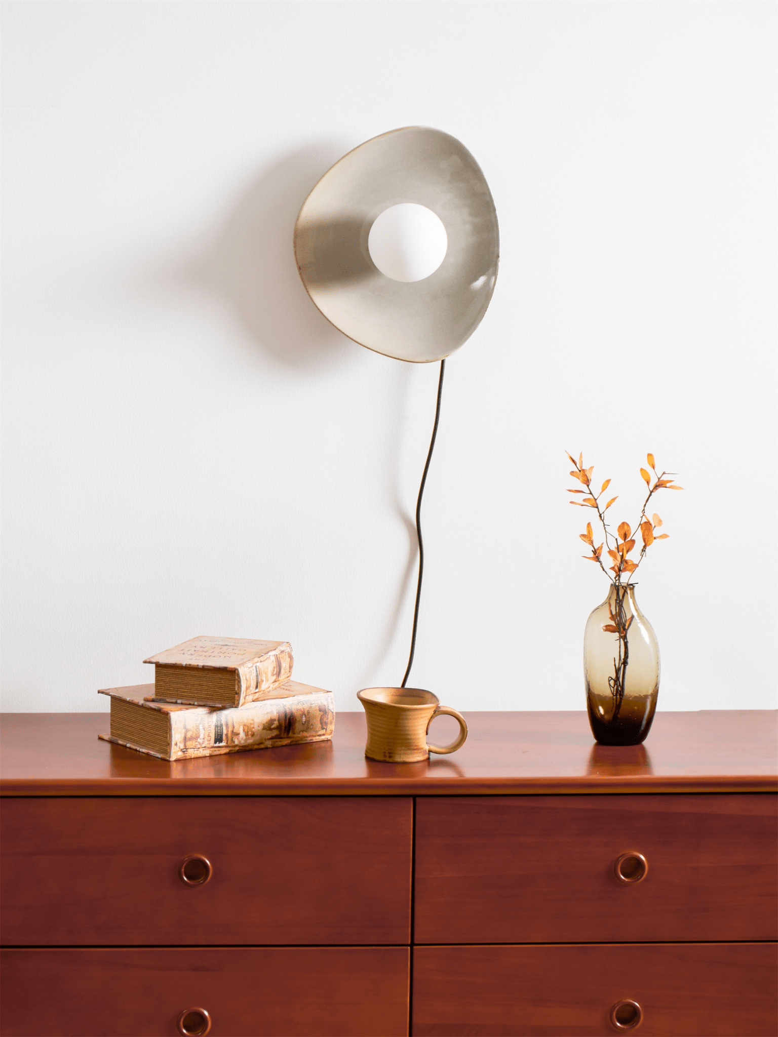 Pebble Disc Plug-in Wall Light