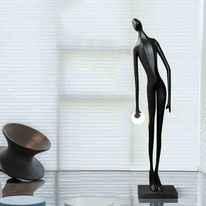 Noir Muse Sculpture Floor Lamp
