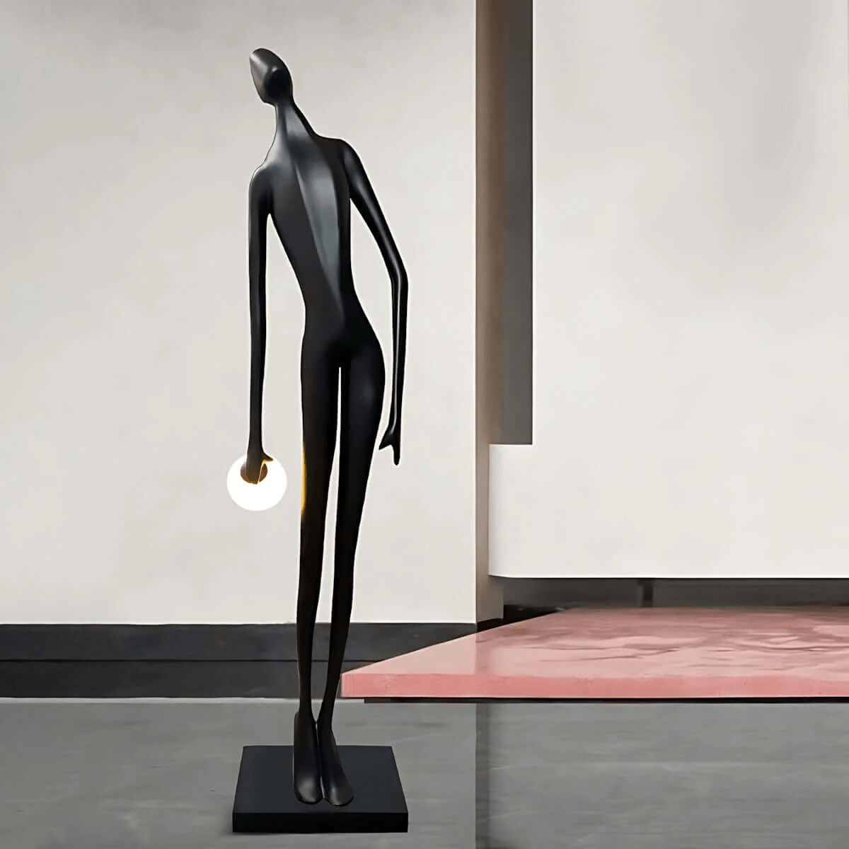 Noir Muse Sculpture Floor Lamp