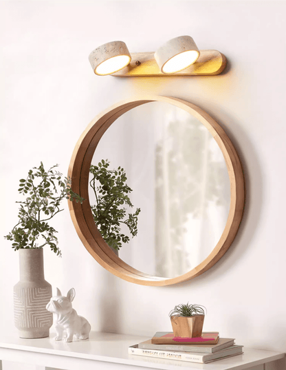 Travertine Duo Rechargeable Wall Light
