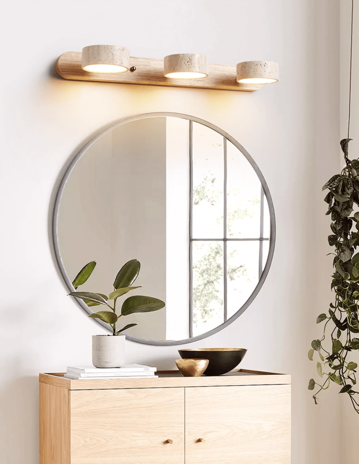 Travertine Duo Rechargeable Wall Light