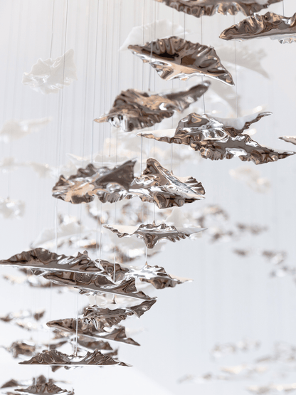 Leaf Twisted Sculptural Customize Chandelier