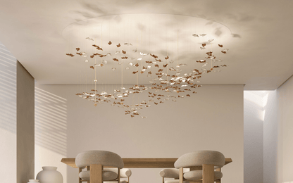 Leaf Twisted Sculptural Customize Chandelier