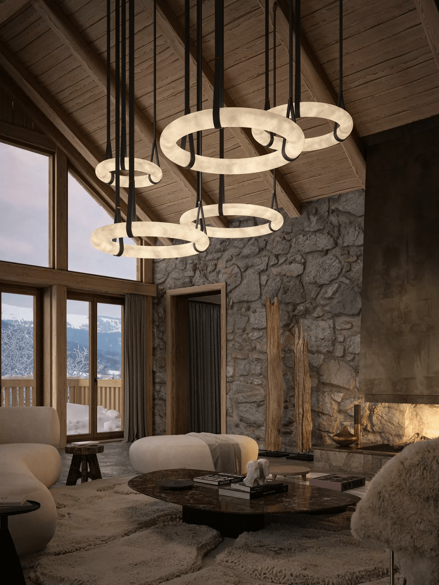 Oslo Alabaster Pendant Light A