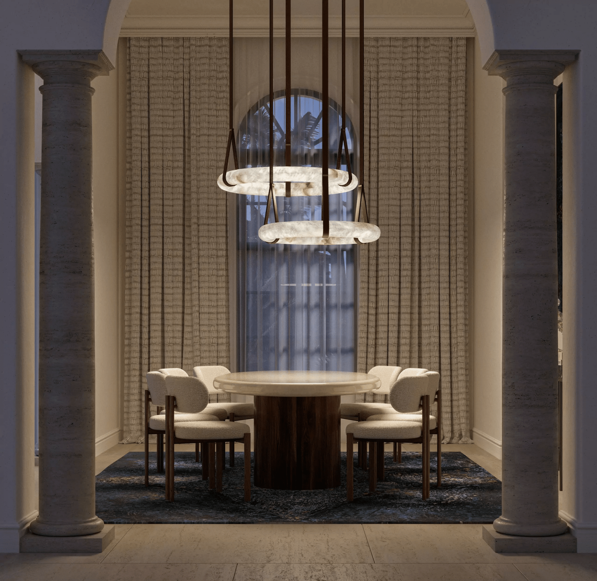 Oslo Alabaster Pendant Light A