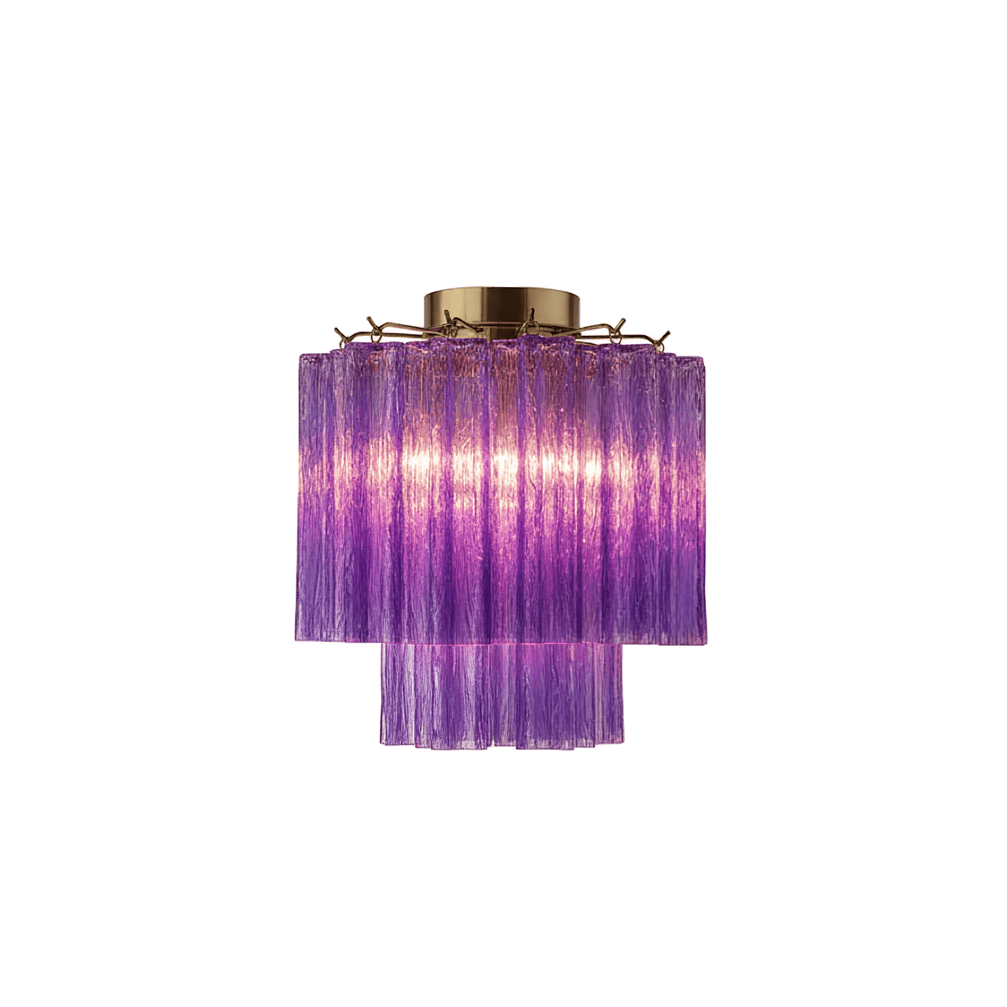 Fiora Pink Murano Glass Ceiling Lamp