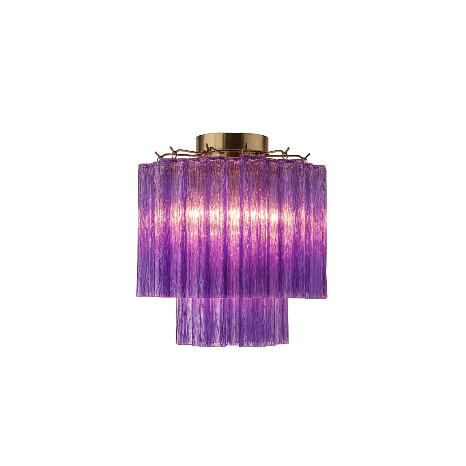 Fiora Pink Murano Glass Ceiling Lamp