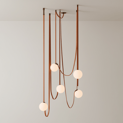 Multiple Belt Art Pendant Light