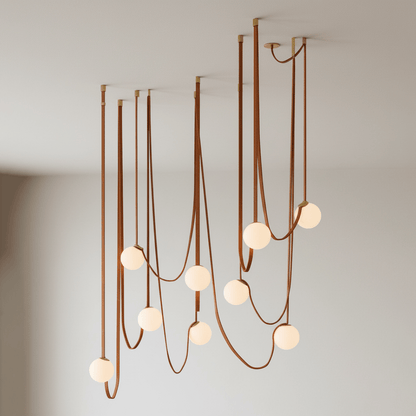 Multiple Belt Art Pendant Light