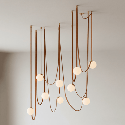 Multiple Belt Art Pendant Light