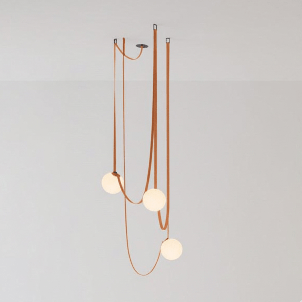 Multiple Belt Art Pendant Light