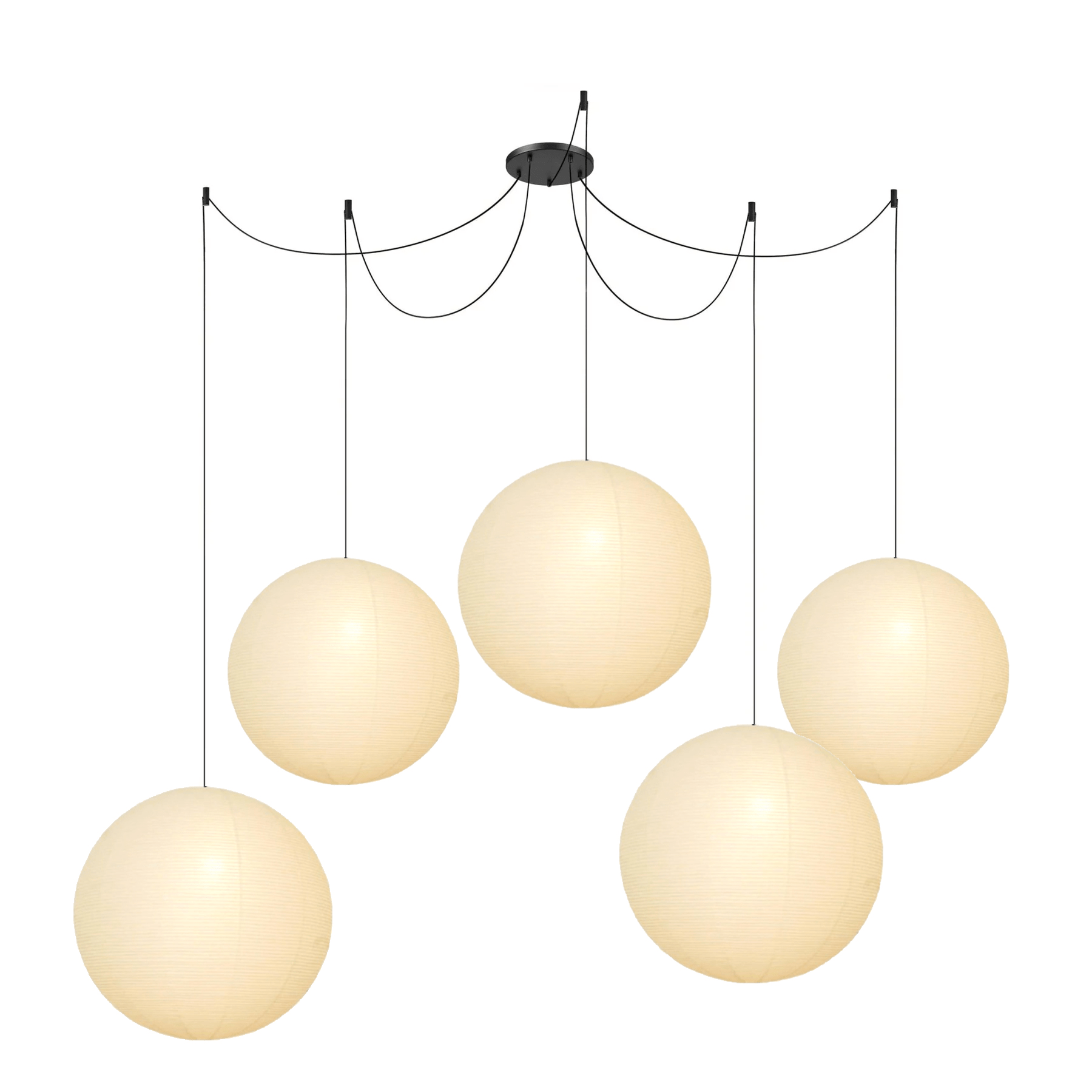 Washi Paper Round Series Pendant Lamp