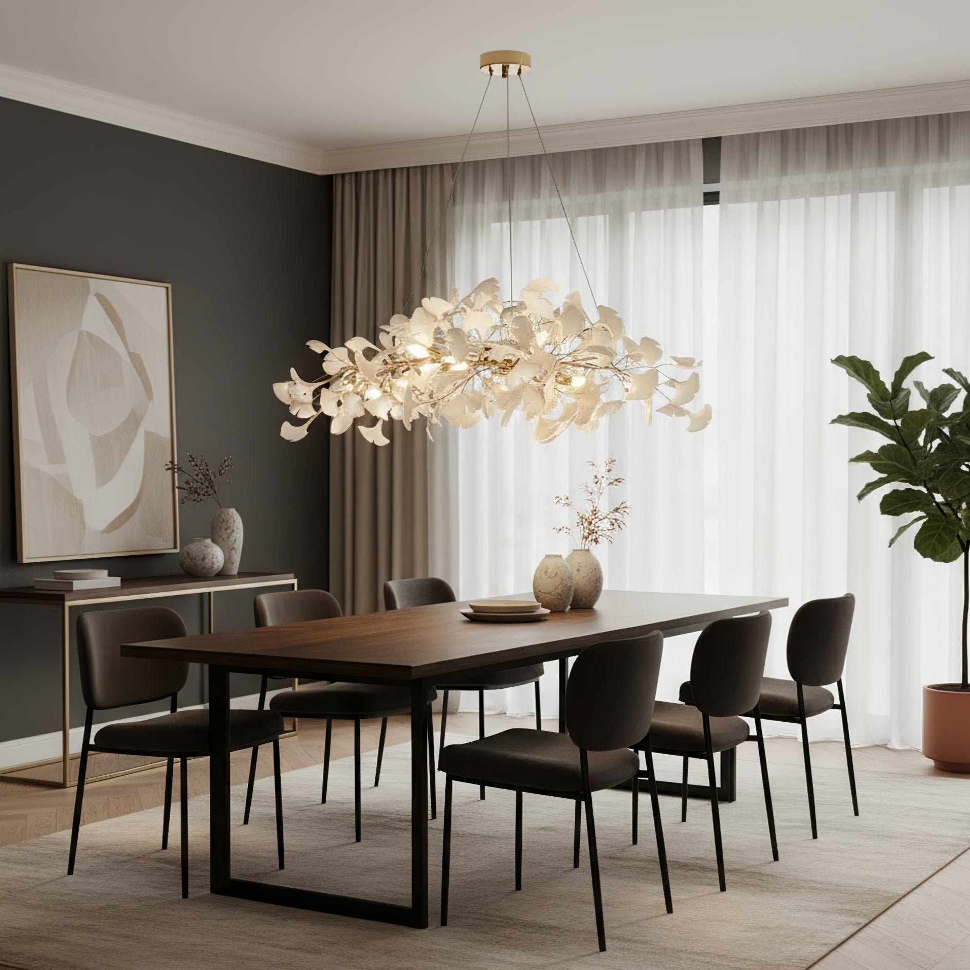 Gingko Chandelier N