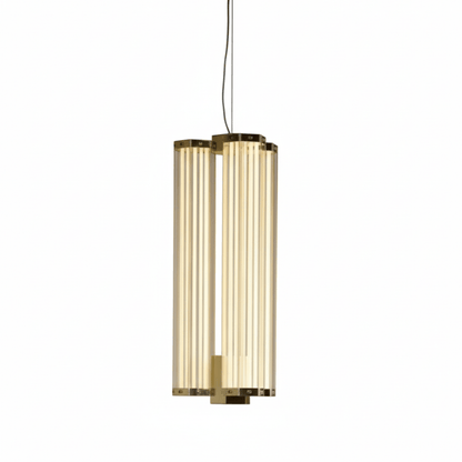 Hexagonal Glass Pendant Lamp