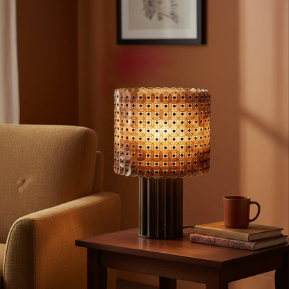 Mica Disc Lattice Table Lamp