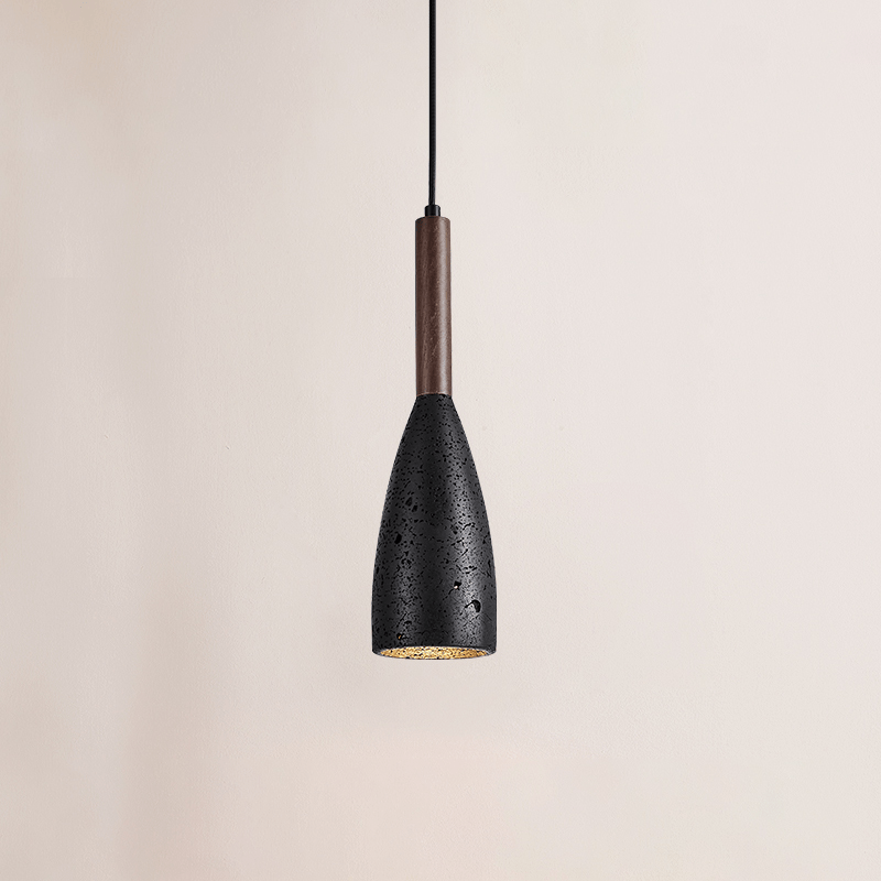 Travertine Teardrop Pendant Light