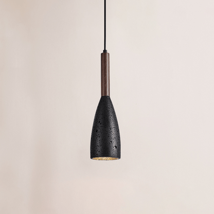 Travertine Teardrop Pendant Light