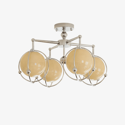 Orb Cage Semi Ceiling Lamp