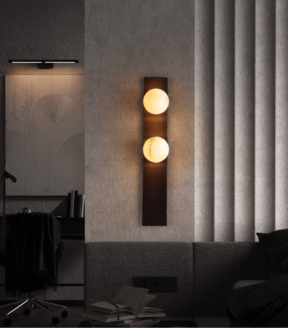 Geo Lumen Bar Alabaster Wall Sconce