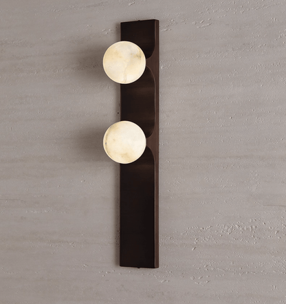 Geo Lumen Bar Alabaster Wall Sconce