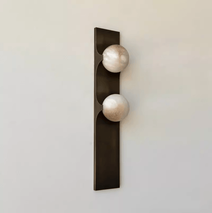 Geo Lumen Bar Alabaster Wall Sconce