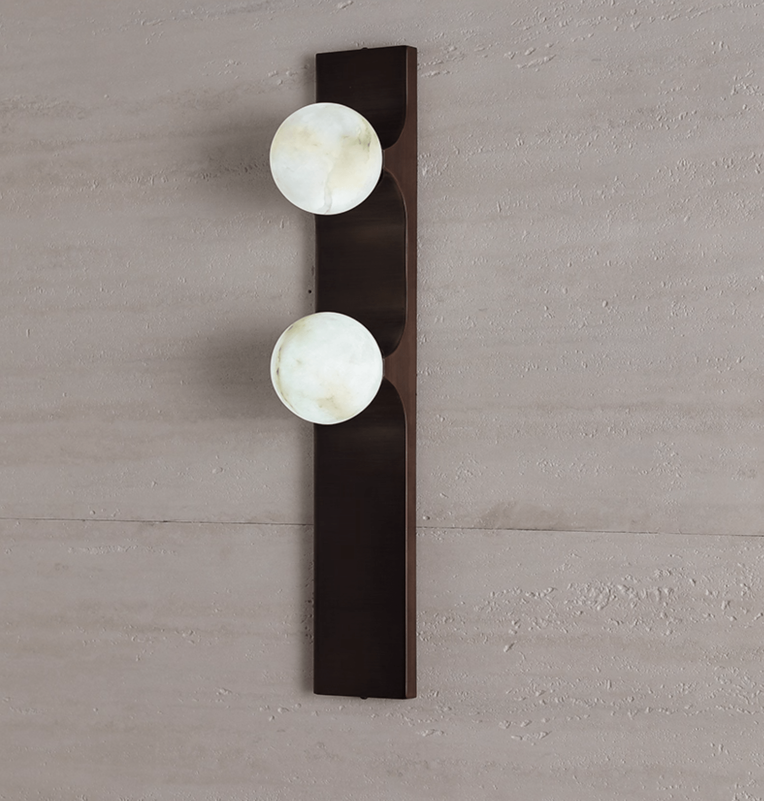 Geo Lumen Bar Alabaster Wall Sconce