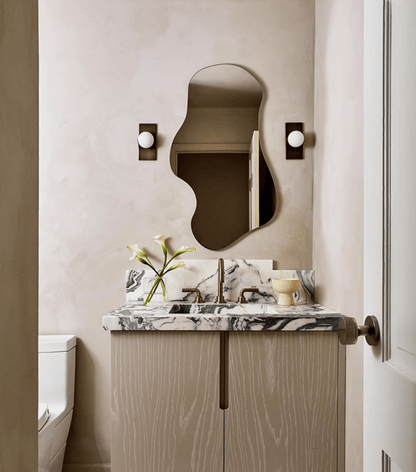 Geo Lumen Bar Alabaster Wall Sconce