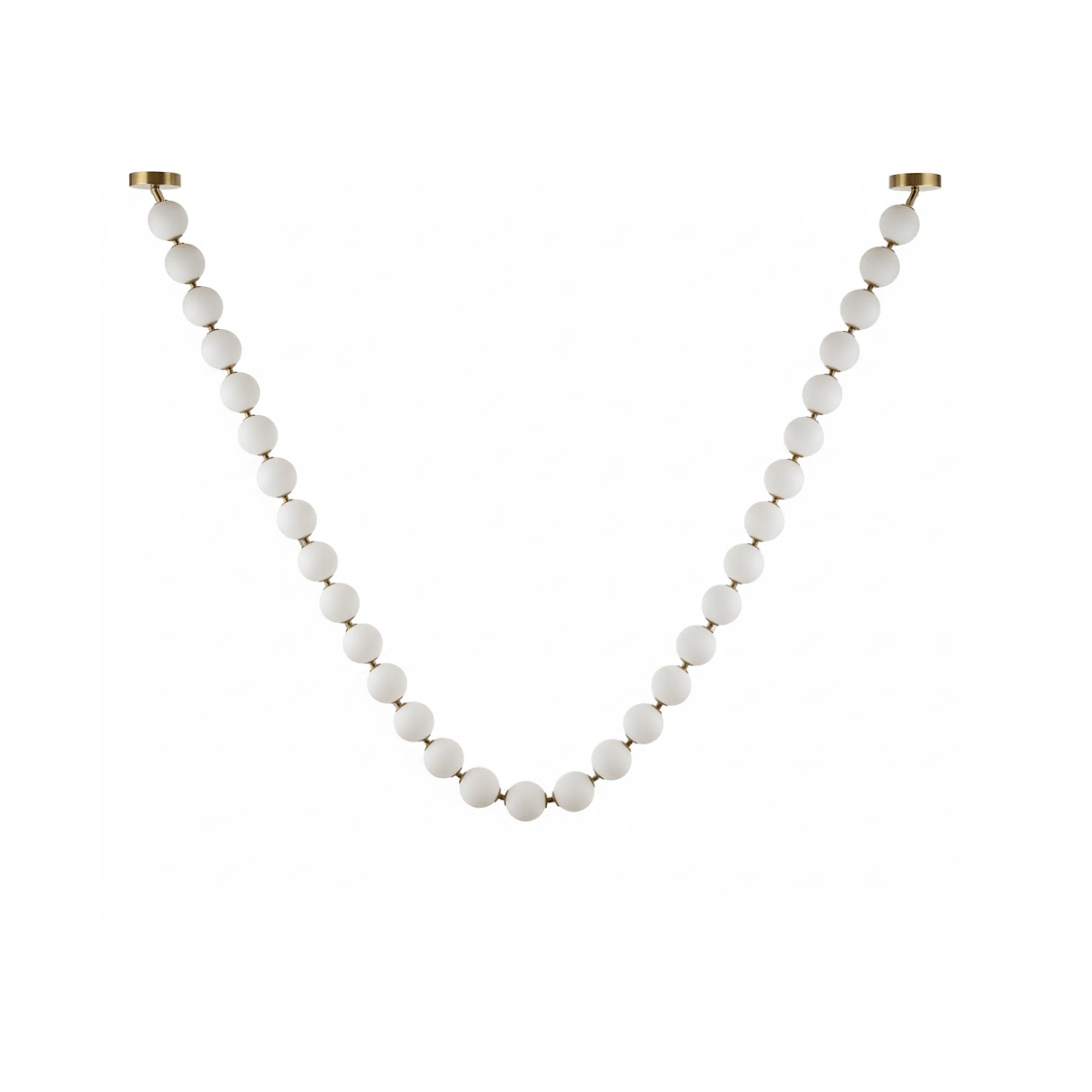 Pearl Glass Necklace Balls Chandelier