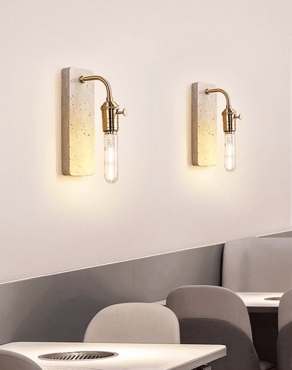 Industrial Stone Sconce