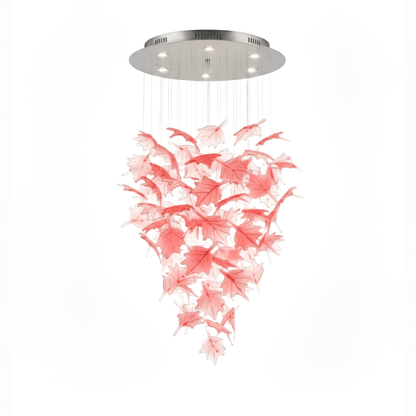 Multicolor Crystal Maple Leaf Chandelier