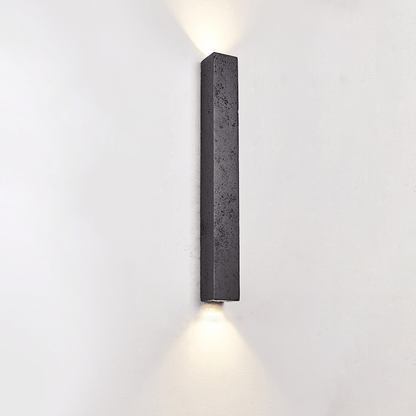 Minimalist Stone Finish Wall Lamp