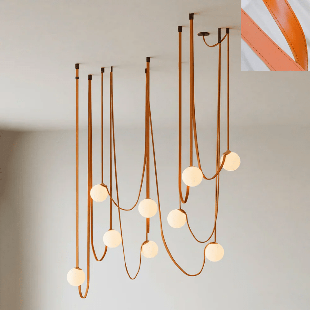 Multiple Belt Art Pendant Light