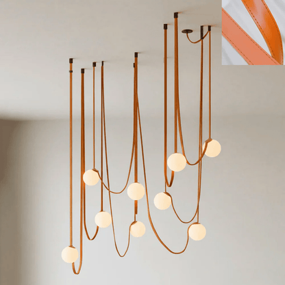 Multiple Belt Art Pendant Light