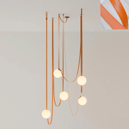 Multiple Belt Art Pendant Light