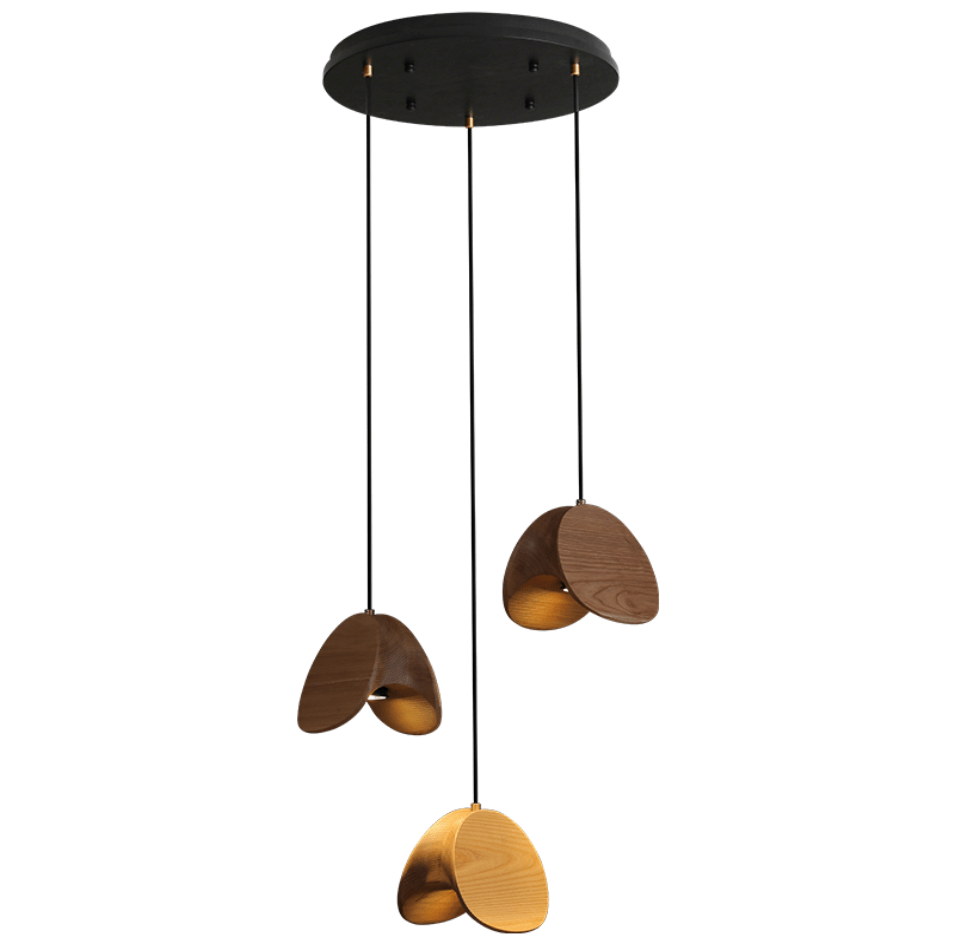 Orbit Fold Wood Pendant Light