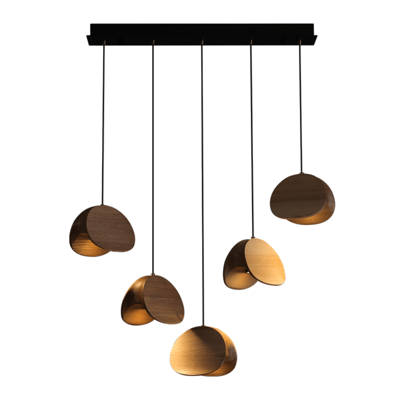 Orbit Fold Wood Pendant Light