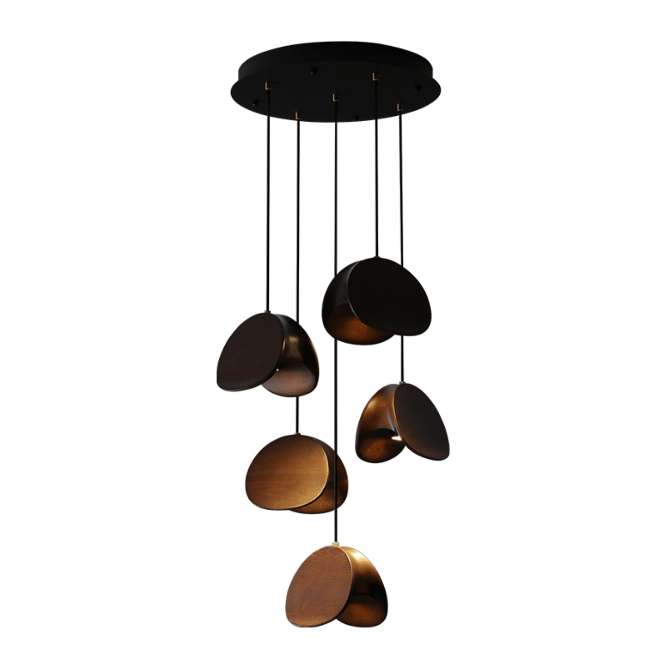 Orbit Fold Wood Pendant Light