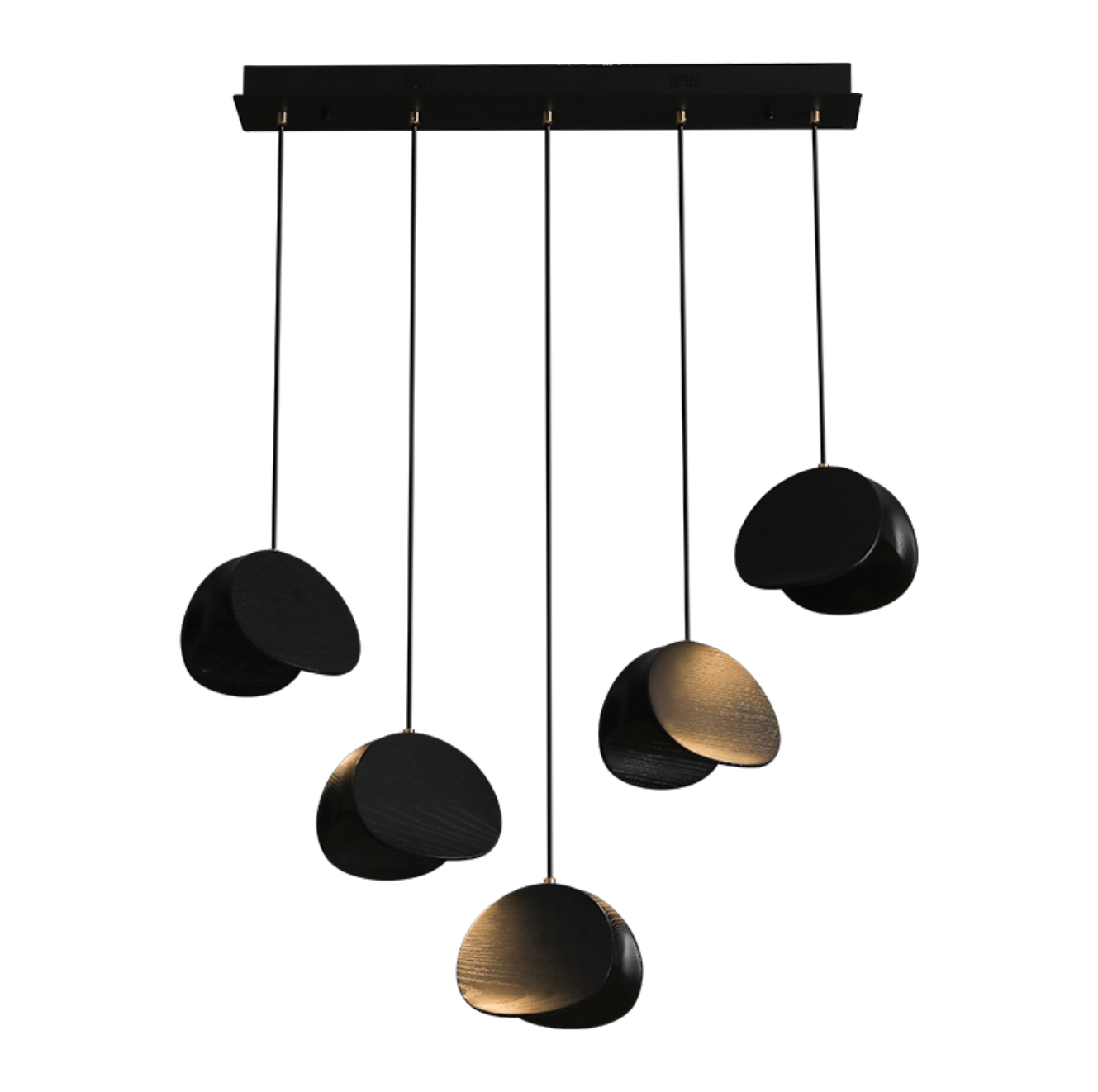 Orbit Fold Wood Pendant Light