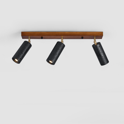Volcanic Wood Trio Ceiling Spot