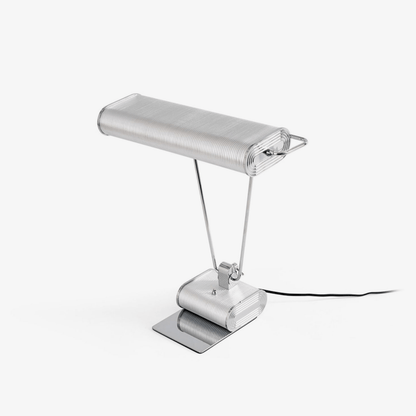 Chrome Coiled Wire Desk Lamp