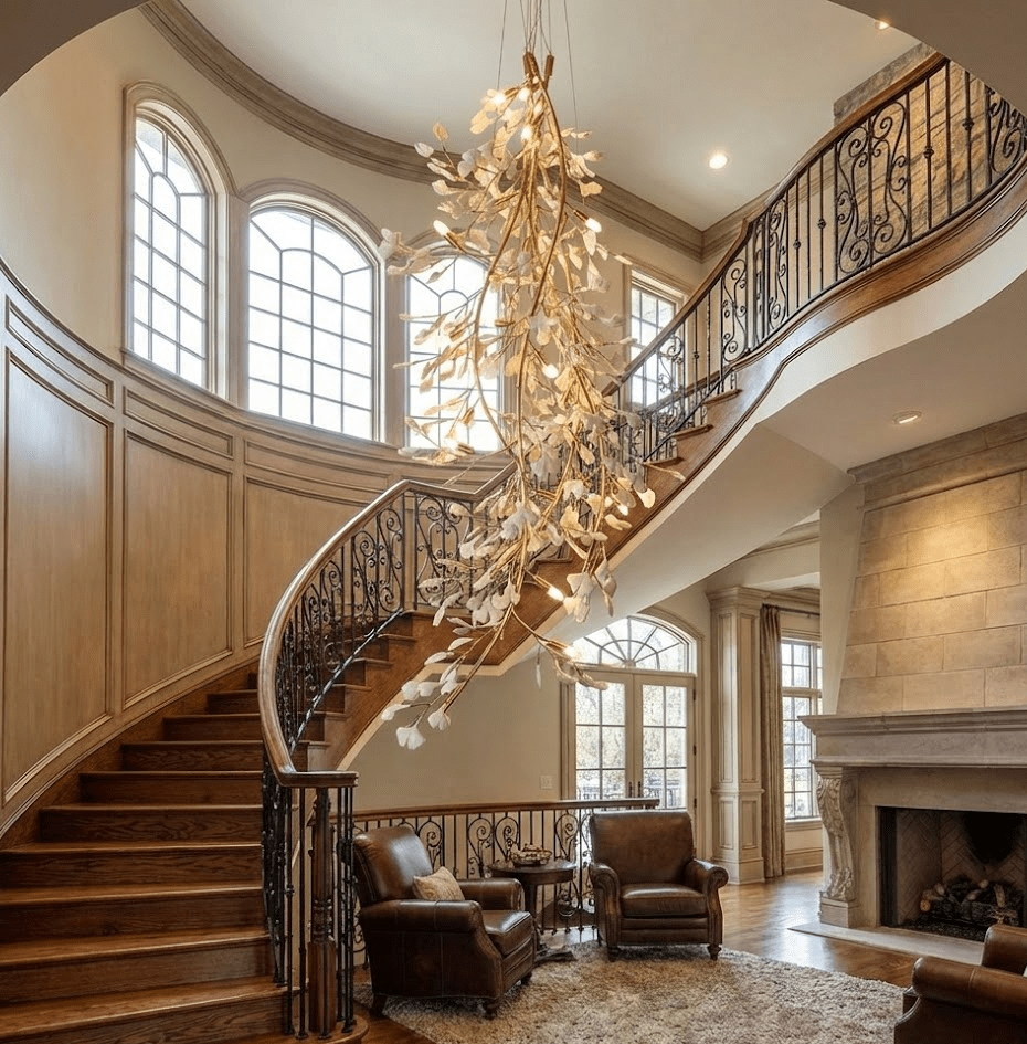 Gingko Long Branch Chandelier