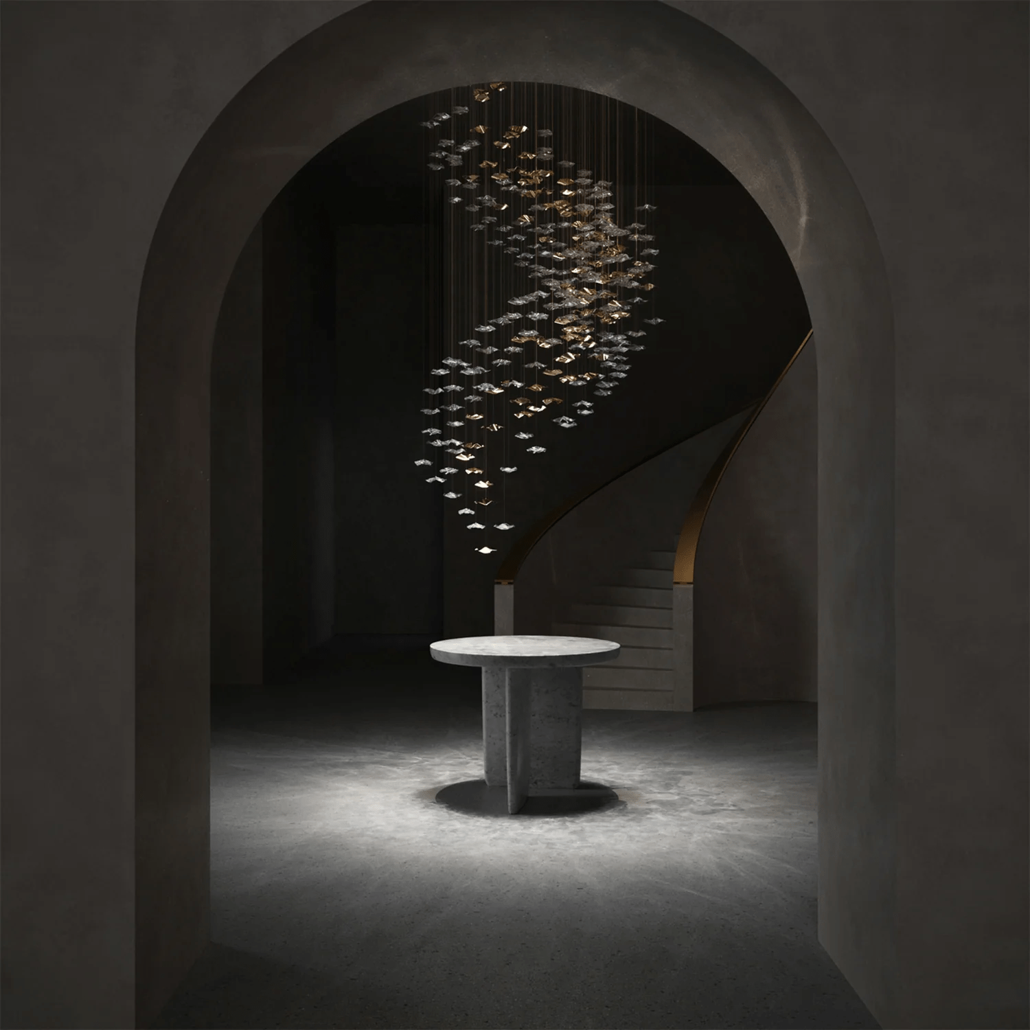 Tidal Art Glass Pendants Lamp