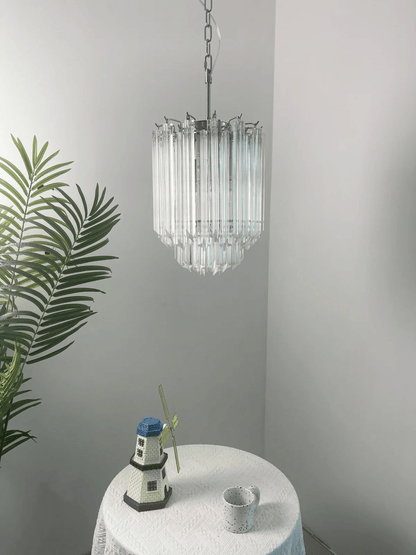 Transparant Murano Prism Chandelier