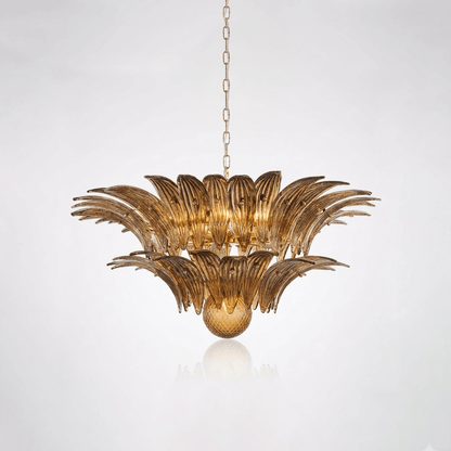 Murano Palmette Transparent Chandelier