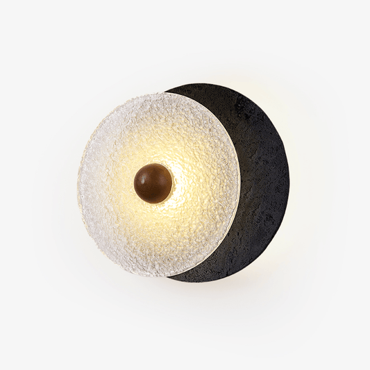 Lunara Textured Disc Wall Light
