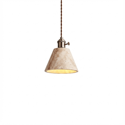 Terraform Travertine Pendant Light