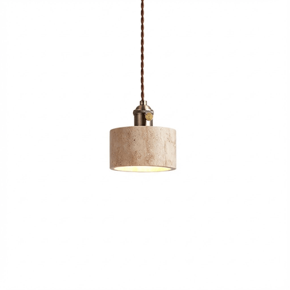 Terraform Travertine Pendant Light