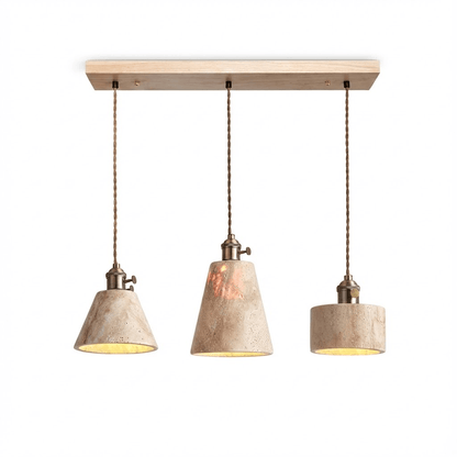 Terraform Travertine Pendant Light