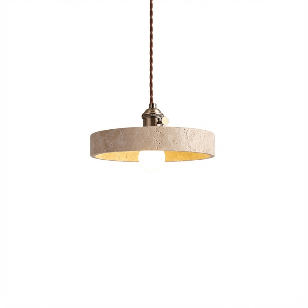 Terraform Travertine Pendant Light